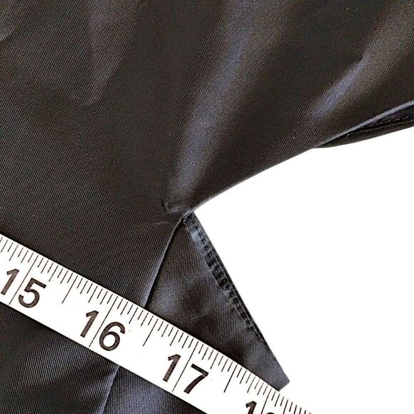 ALEX Womens Dress Sz 6 Evenings Black Blue Floral Sheath Cap Sleeves Taffeta - Picture 14 of 14